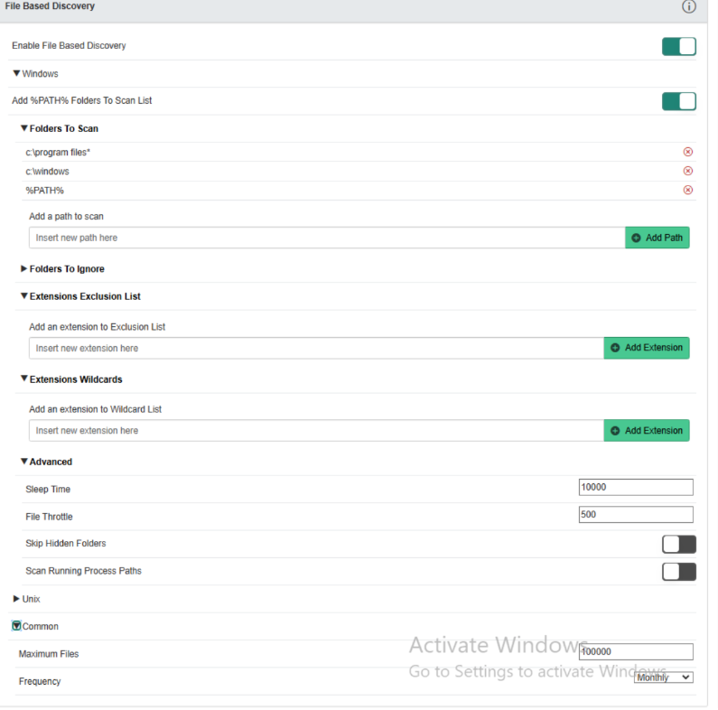 File Based Discovery