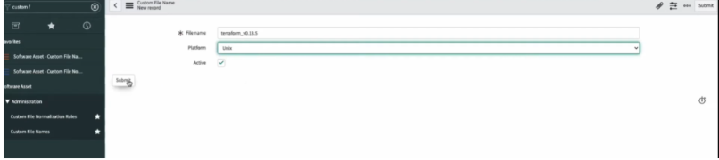Custom file