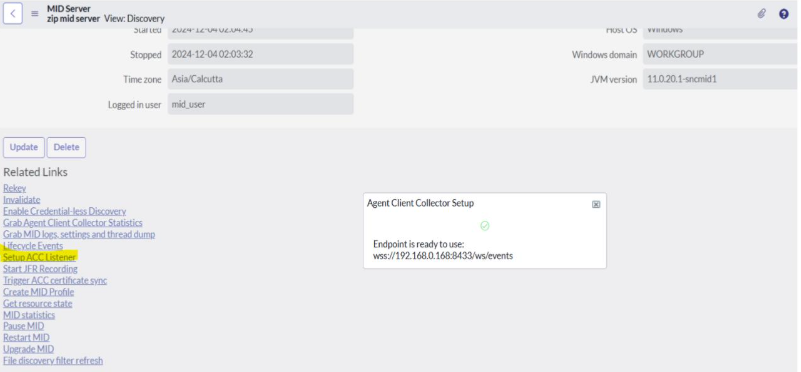 Mid Server Configuration