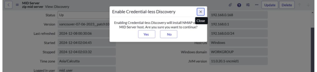 Enable Credential Discovery